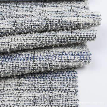 2021 tissu textiles de gros textiles teints en tissu jacard jacard jacquard tissus et vêtements en tricot bleu